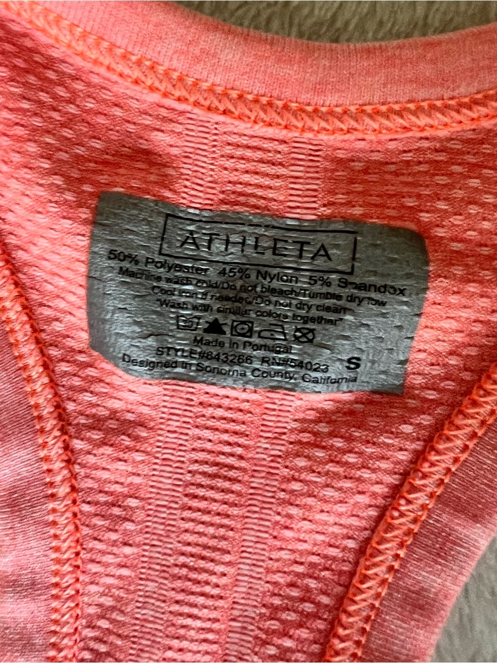 Athleta Pink Seamless Racerback Tank - Picture 5 of 5